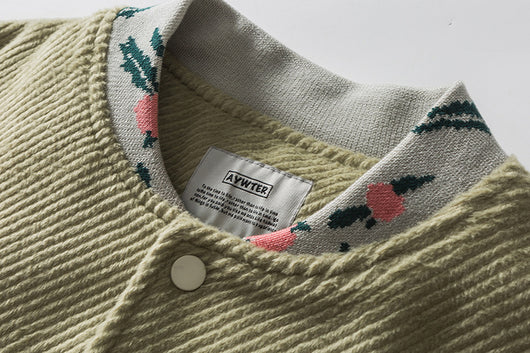 Chaqueta de Contraste con Bordado para Parejas Estudiantes - Image 8