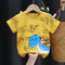 Playera Infantil de Algodón con Estampado de Dibujos Animados