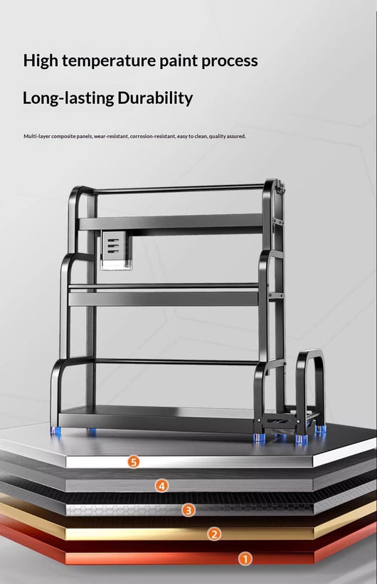 Estantería de Almacenamiento para Cocina - Organizador de Piso - Image 19