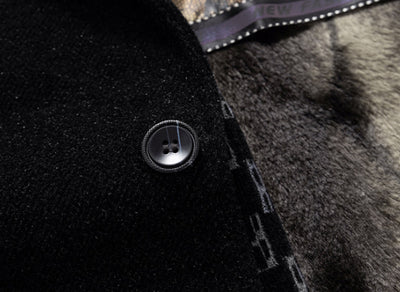 Abrigo Elegante para Hombre en Lana y Terciopelo Visón - Image 12