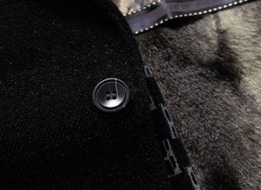 Abrigo Elegante para Hombre en Lana y Terciopelo Visón - Image 12