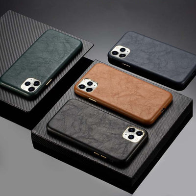 Funda Ejecutiva para Teléfono con Estampado en Ante