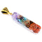 Natural Stone Colorful Gravel Pendant Necklace 1 Estilo