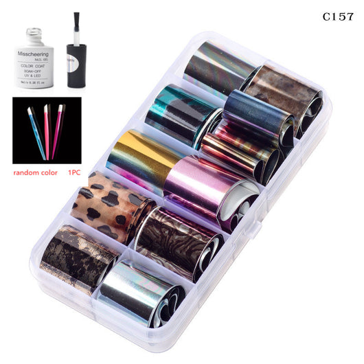 Set de 12 Láminas Decorativas para Uñas - Transferencias Nail Art - Image 65
