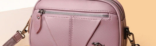 Bolso Bandolera Redondo de Cuero Genuino - Versátil y Elegante - Image 23