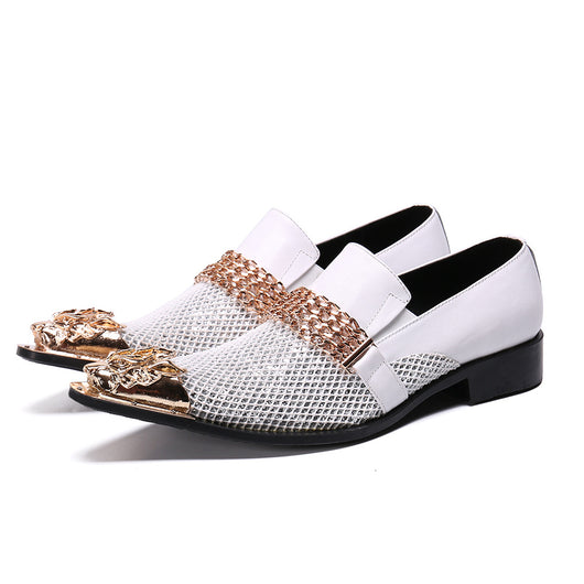 Zapatos de Vestir de Cuero con Alza Interna Estilo Británico