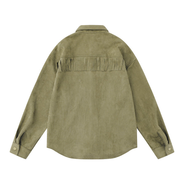 Chaqueta con Parches Bordados de Pistola - Manga Larga