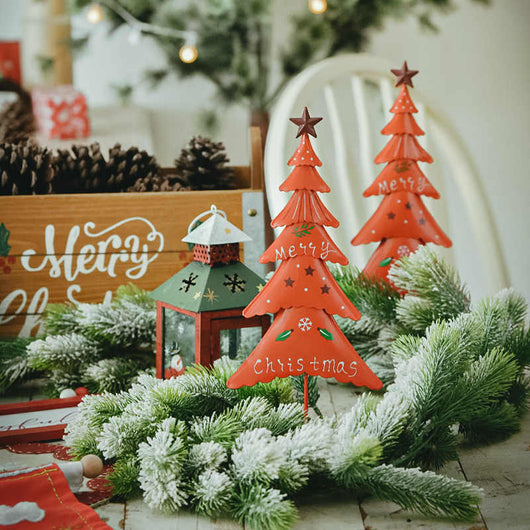 Árbol de Navidad de Metal para Ventana - Adorno Decorativo del Hogar - Image 3