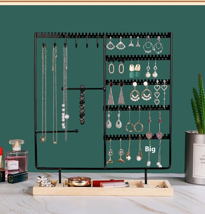 Organizador de Joyas Metálico - Soportes para Aretes, Collares y Anillos - Image 9