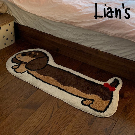 Tapete Perro Salchicha Extra Grueso con Felpa para Sala y Dormitorio - Image 17