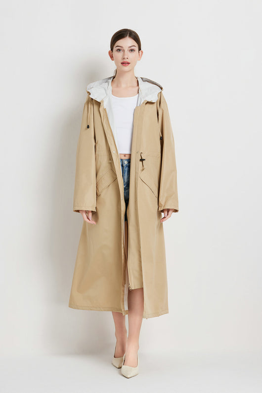 Gabardina Impermeable de Largo Medio para Mujer - Image 26