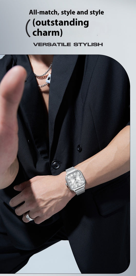 Reloj Mecánico Automático Cuadrado Resistente al Agua con Esfera Luminiscente - Image 12