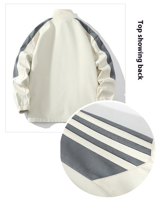 Conjunto Deportivo Casual de 2 Piezas con Cuello Mao para Hombre - Image 12