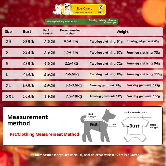Abrigo Navideño para Mascotas - Suéter Reno con Bolsillo para Perros y Gatos - Image 8