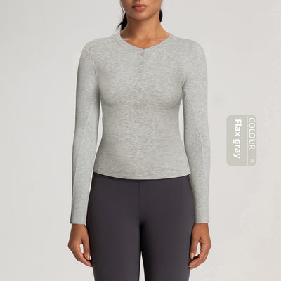 Playera Deportiva de Manga Larga para Yoga y Running - Image 10