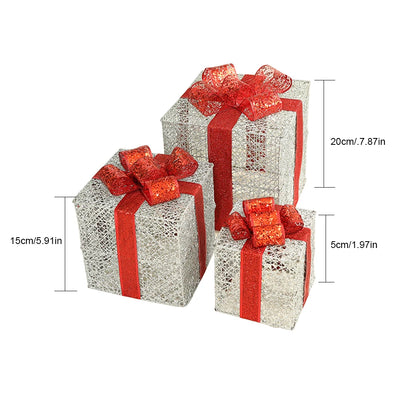 Juego de 3 Cajas de Regalo Hierro Forjado Navideño - Image 17