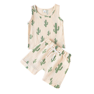 Shorts Deportivos de Verano para Niños y Niñas - Conjunto de Dos Piezas - Image 4