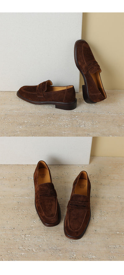 Zapatos de Tacón para Mujer en Piel de Oveja con Punta Cuadrada y Redonda Retro - Image 27