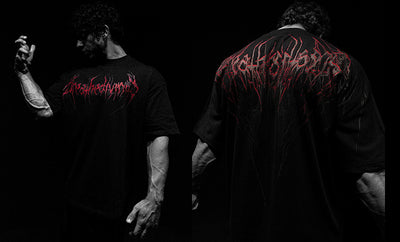 Playera Holgada de Algodón Talla Grande Estilo Oscuro - Image 11