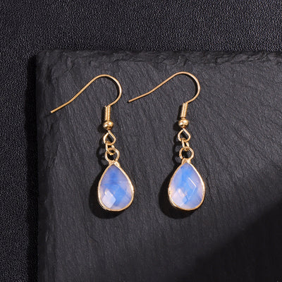 Aretes Colgantes de Piedra Gota de Agua - Diseño Versátil para Mujer - Image 19