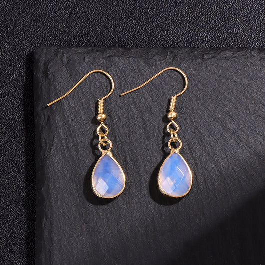 Aretes Colgantes de Piedra Gota de Agua - Diseño Versátil para Mujer - Image 19
