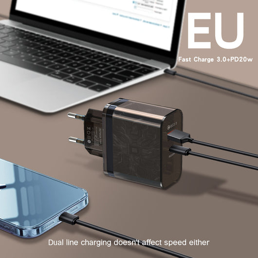 Adaptador de Carga Rápida 38W con Funda Transparente - Image 10