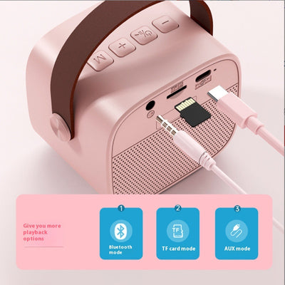 Parlante Bluetooth Mini con Luces LED y Micrófono Inalámbrico para Niños - Image 3