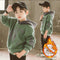 Chaqueta Acolchada con Forro de Terciopelo para Niños - Otoño e Invierno