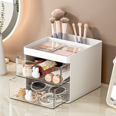 Organizador de Escritorio con Compartimentos y Diseño Transparente - Image 3