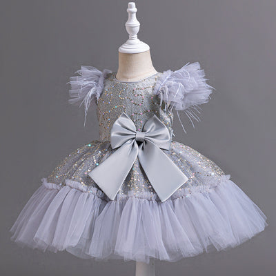 Vestido de Fiesta Infantil con Falda Tul Flores - Colección Verano - Image 10