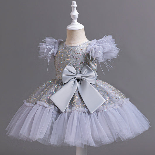Vestido de Fiesta Infantil con Falda Tul Flores - Colección Verano - Image 10