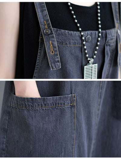 Overol Denim Talla Grande para Mujer - Diseño Holgado y Casual - Image 11
