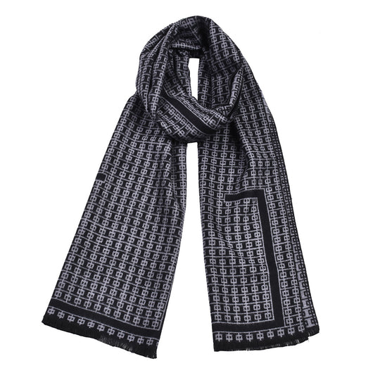 Bufanda Tejida Gruesa Cálida Reversible para Hombre Estilo Coreano - Image 7