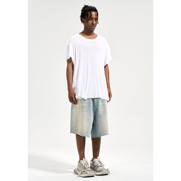 Shorts de Mezclilla Retro Holgados para Hombre - Estilo Verano