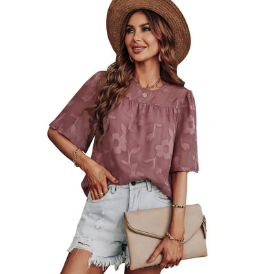 Blusa Suelta con Estampado en Chifón - Image 21