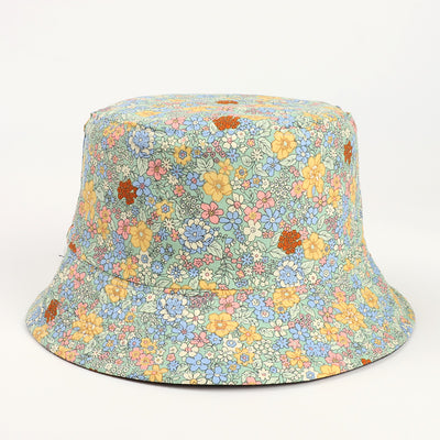 Sombrero Cubo Pescador Estampado Doble Cara con Diseño Crisantemo - Image 8