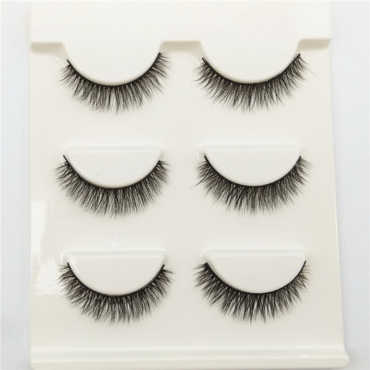 Pestañas Postizas 3D Efecto Natural con Extensión de Cola - Pack de 3 Pares - Image 13