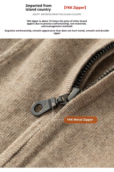 Cardigan de Cachemira para Hombre con Cierre - Suéter Tejido Premium - Image 12