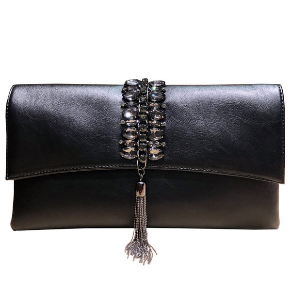 Bolso Clutch de Fiesta Elegante con Pedrería - Estilo Sobre Versátil