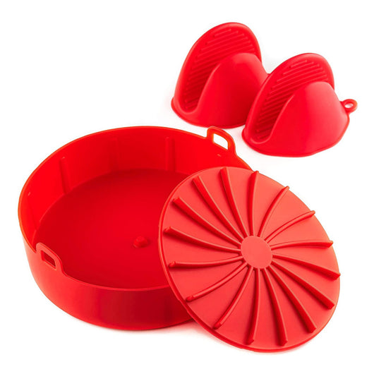 Set Completo de Moldes de Silicona para Freidora, Bandeja y Guante Térmico - Image 8