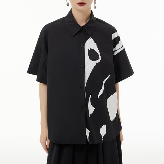 Blusa Estampada de Manga Corta Casual para Mujer - Image 12