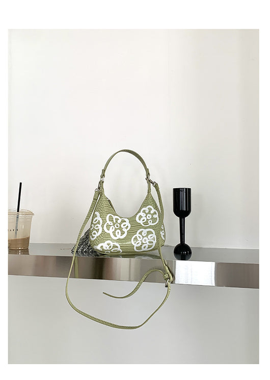 Bolso de Hombro Diseño Coreano Flores Graffiti - Bandolera Trendy para Mujer - Image 8