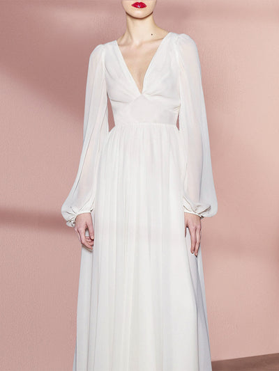 Vestido Blanco Slim Estilo Corte Francés Retro - Image 17