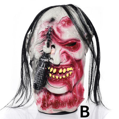 Máscara Facial de Vampiro Rígida para Halloween - Image 2