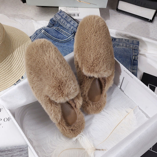 Pantuflas de Peluche Baotou para Mujer - Cómodas y Fáciles de Usar - Image 5