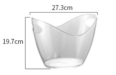 Cubo Enfriador de Champagne Acrílico Transparente Premium - Image 13
