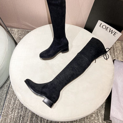 Botas Altas Planas con Tacón Interno Elevado - Image 3