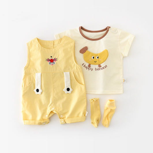 Playera Infantil de Verano con Estampado de Plátano - Image 3