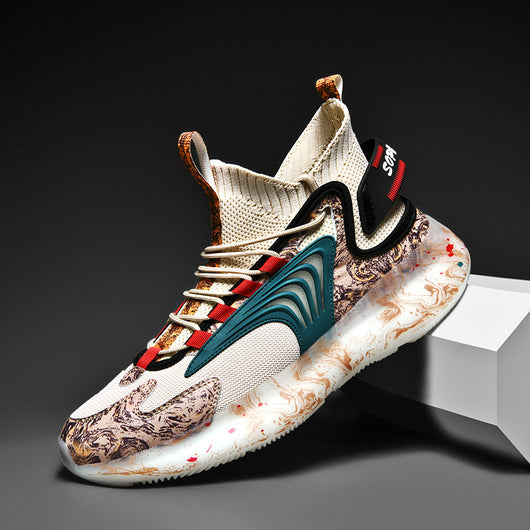 Zapatillas de Baloncesto Altas de Algodón Pluché para Hombre - Image 8