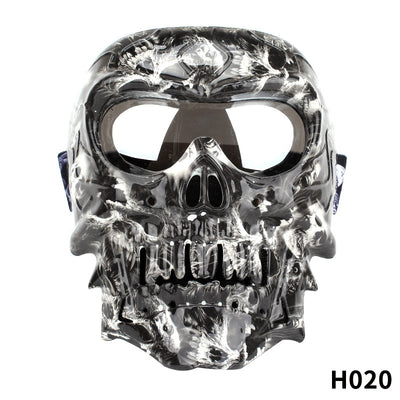 Máscara Motociclista Antiaire con Calavera y Lentes Integrados - Image 9